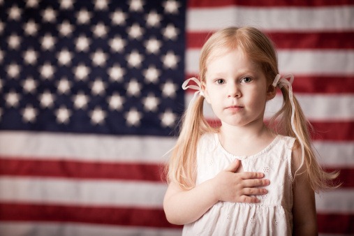 Pledge-of-allegiance-girl